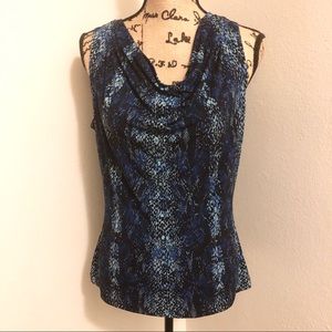 ♥️ Calvin Klein Snakeskin Blue Tank Top